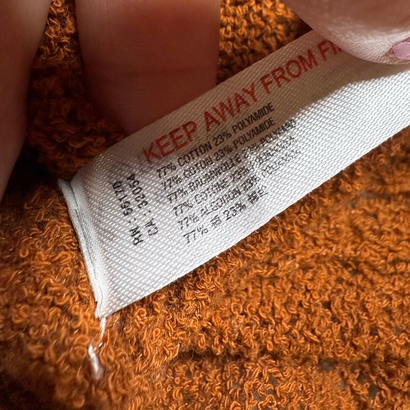 Free People Beach Knit Tank Size Small Rust Brown - Picture 2 of 5